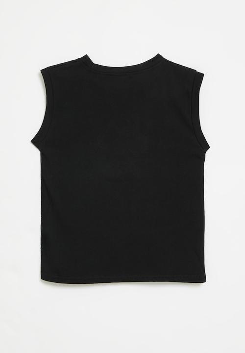 Pop Candy - Printed vest - black
