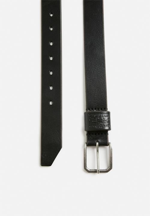 Levi’s® - Wide Loop Two Horse Belt - 59 - Regular Black