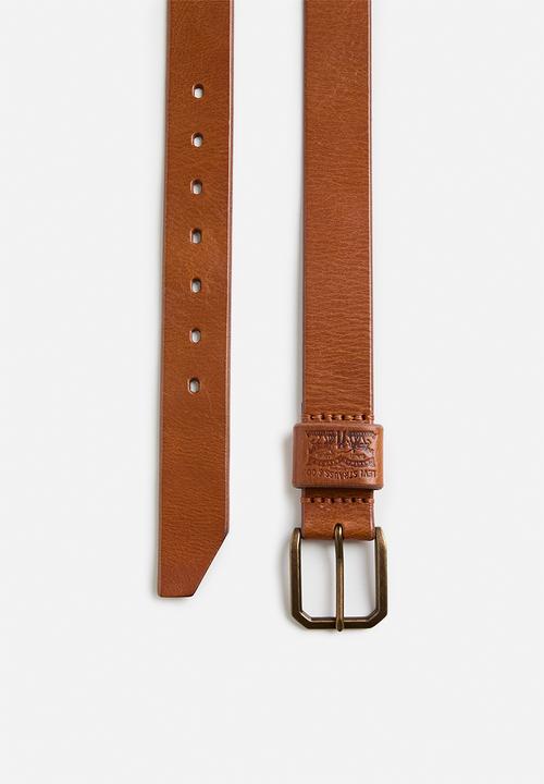 Levi’s® - Wide Loop Two Horse Belt - 28 - Brown