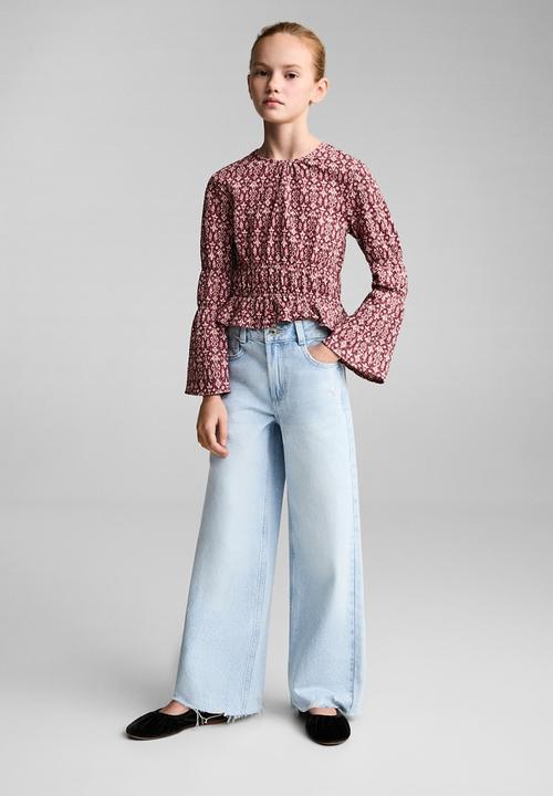 MANGO - T-shirt sonia - dark red