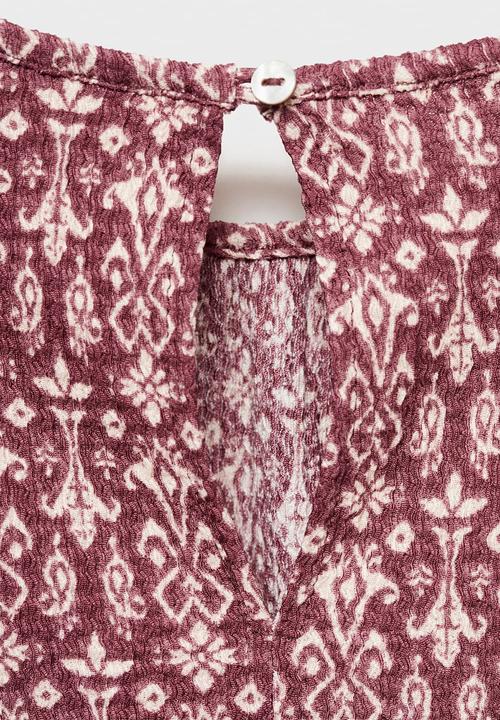 MANGO - T-shirt sonia - dark red