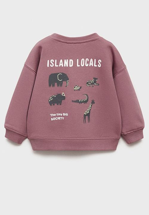 MANGO - Sweatshirt locals - dark red