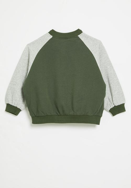 Pop Candy - Button down jacket - green & grey