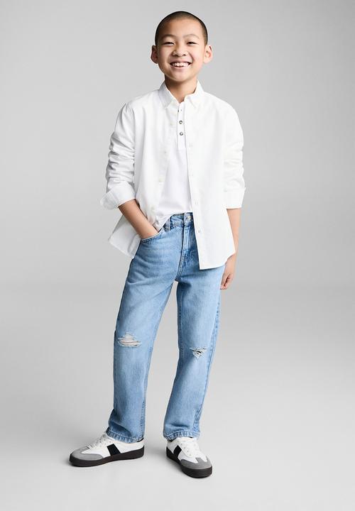 MANGO - Shirt oxford - white