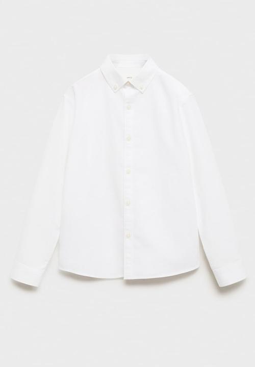 MANGO - Shirt oxford - white