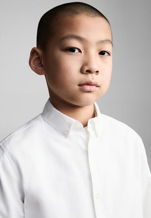 MANGO - Shirt oxford - white