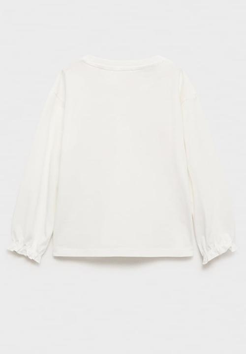 MANGO - T-shirt popy - natural