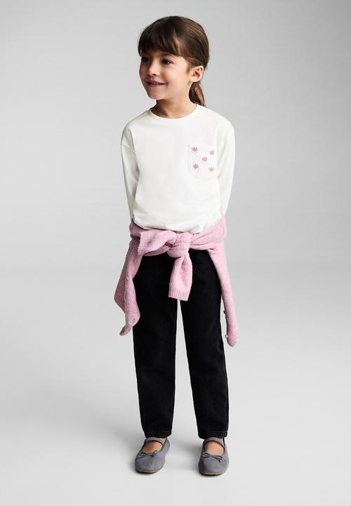 MANGO - T-shirt popy - natural
