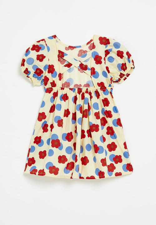 Pop Candy - Floral print dress - red & white
