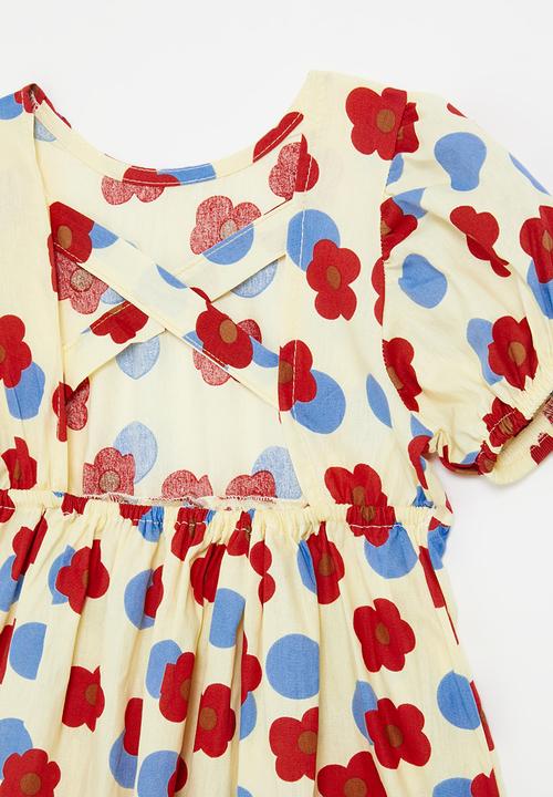 Pop Candy - Floral print dress - red & white