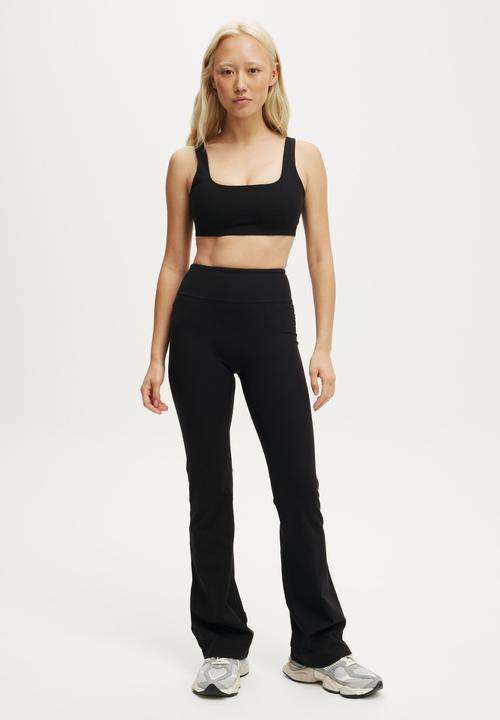 Cotton On - Reform Rib Crop - Black
