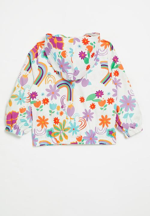 Pop Candy - Printed hooded windbreaker -multi