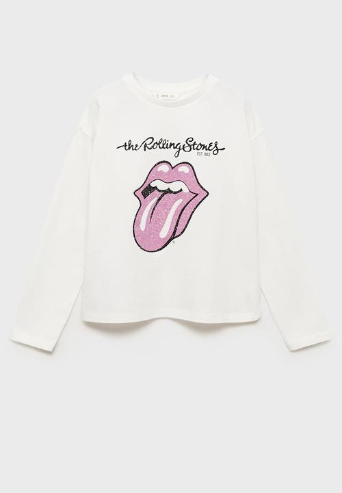 MANGO - T-shirt stones - natural