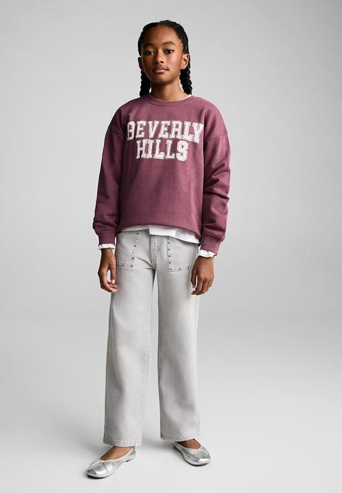 MANGO - Sweatshirt dublini - medium pink