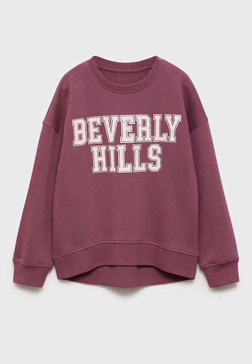 MANGO - Sweatshirt dublini - medium pink