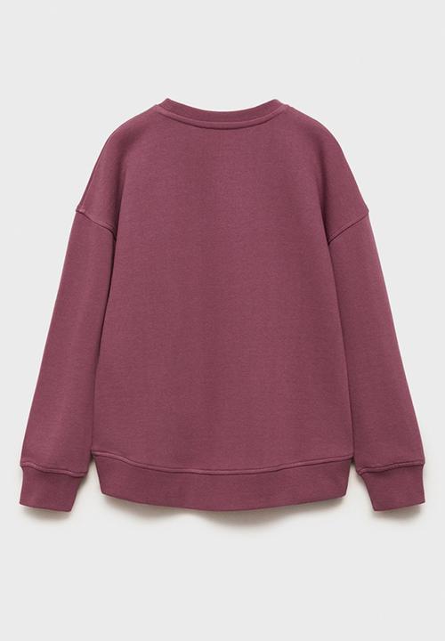 MANGO - Sweatshirt dublini - medium pink