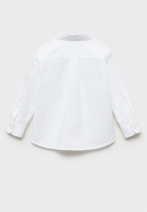 MANGO - Shirt oxfordb - white