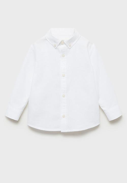 MANGO - Shirt oxfordb - white