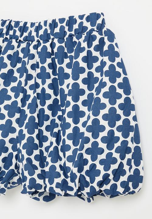 Pop Candy - Bubble shorts-blue & white