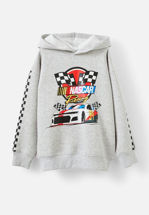 Cotton On - Nascar emerson hoodie - fog grey marle