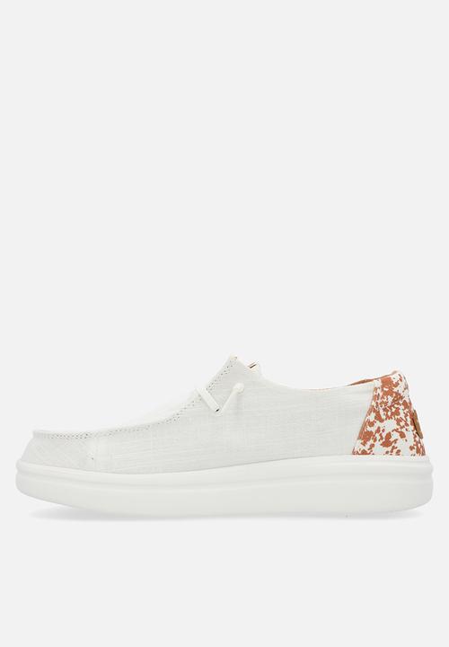 Hey Dude - Wendy Rise Animal slip on - White/Multi