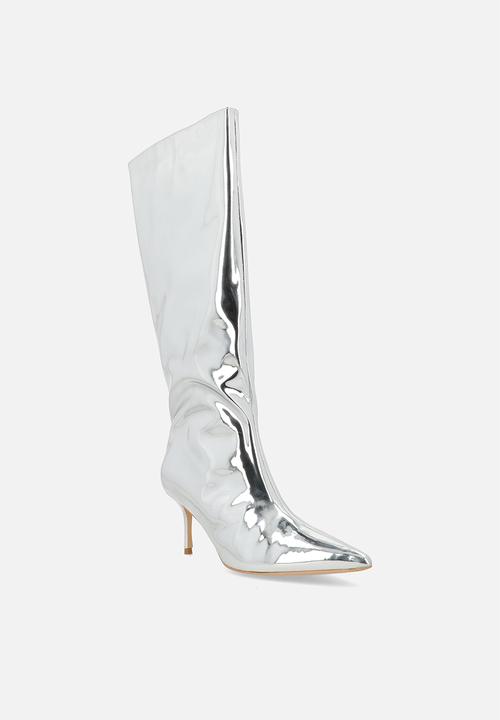 Public Desire - Amped  boot - silver mirror