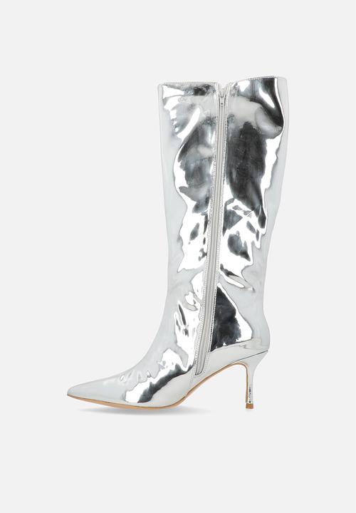 Public Desire - Amped  boot - silver mirror