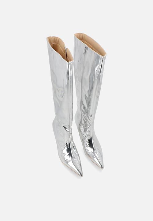 Public Desire - Amped  boot - silver mirror
