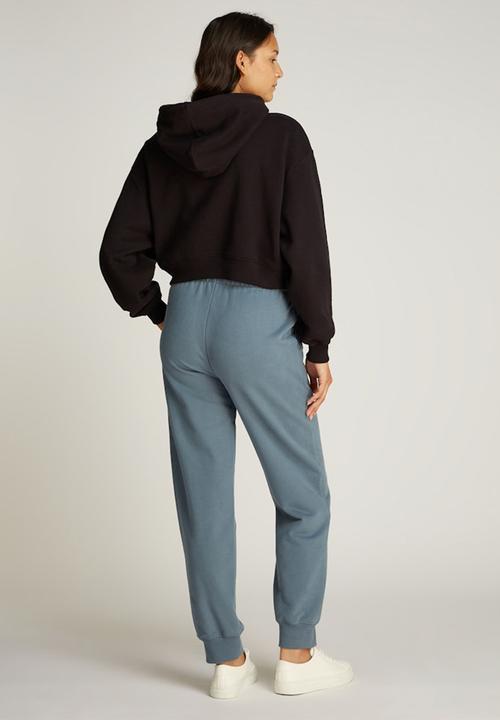Calvin Klein - Chenille monologo hoodie - ck black