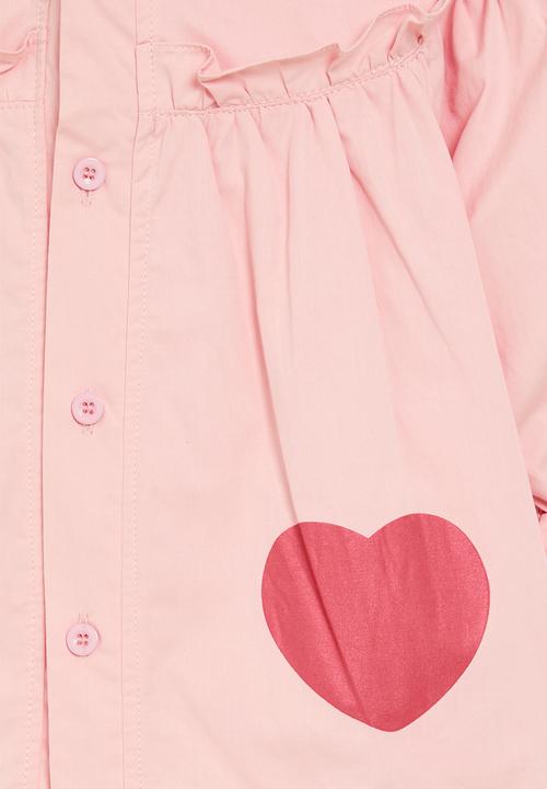Pop Candy - Hooded button down dress - pink