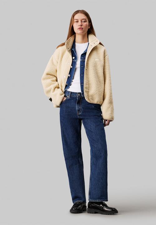 Calvin Klein - Sherpa overshirt - harbor haze