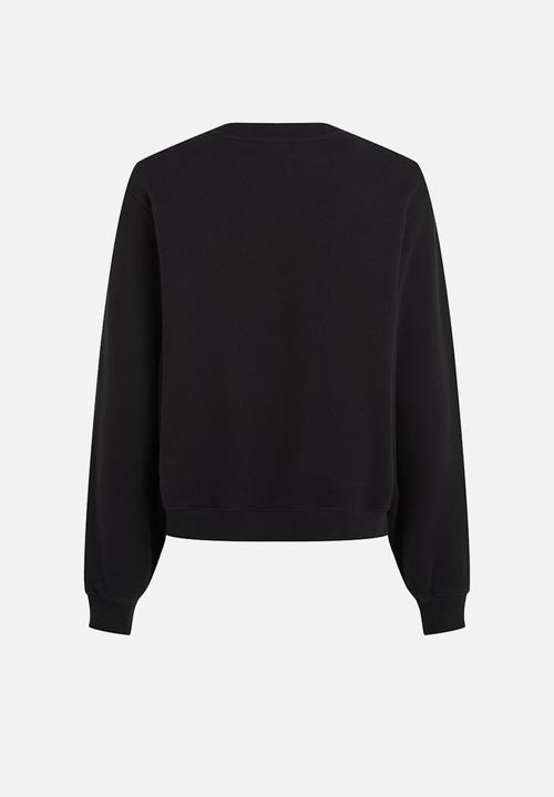 Calvin Klein - Plus chenille monologo crewneck - ck black