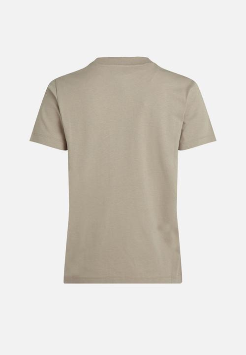 Calvin Klein - Plus mixed logo regular tee - goat