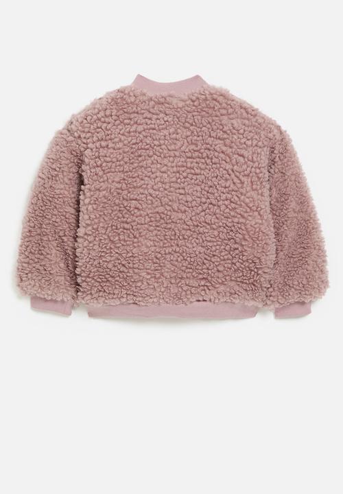Pop Candy - Teddy fleece sweater-pink