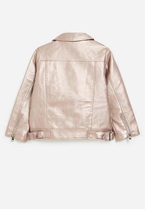 Pop Candy - Faux leather jacket-pink