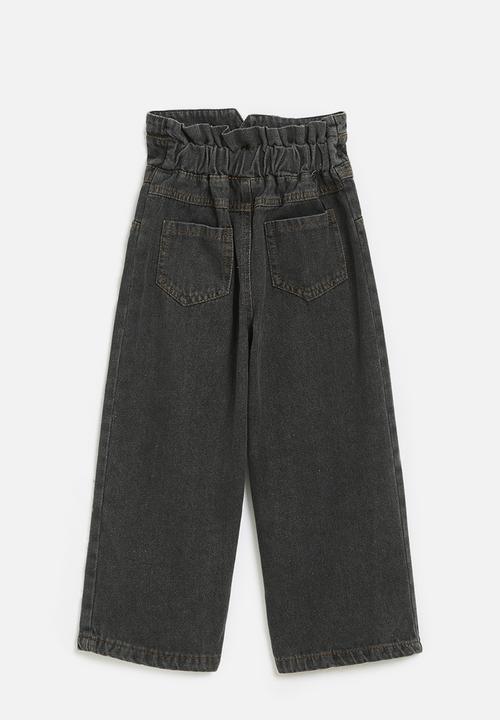 Pop Candy - High waisted jeans-black