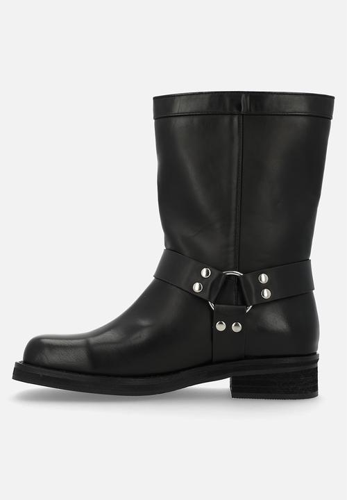 Public Desire - Stallion  boot - black pu