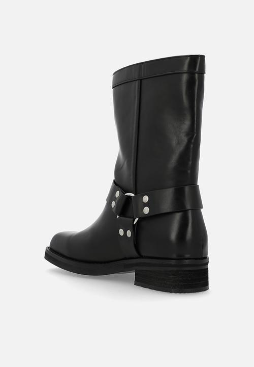 Public Desire - Stallion  boot - black pu