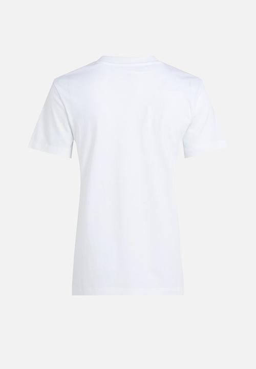 Calvin Klein - Plus mixed logo regular tee - bright white