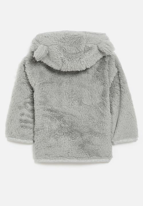 Pop Candy - Hooded zip thru jacket-grey