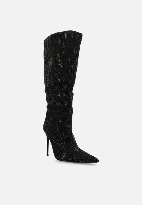 Public Desire - Lothario  boot - black diamante
