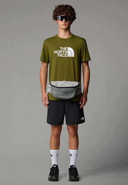 The North Face - S/s easy tee - forest olive/tnf white