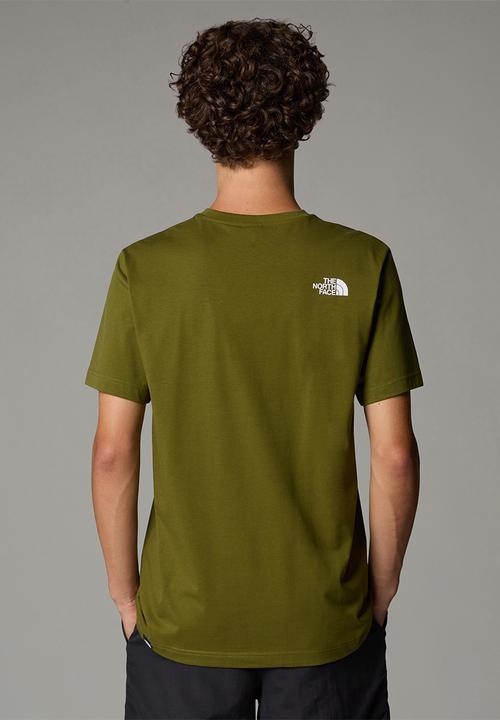 The North Face - S/s easy tee - forest olive/tnf white
