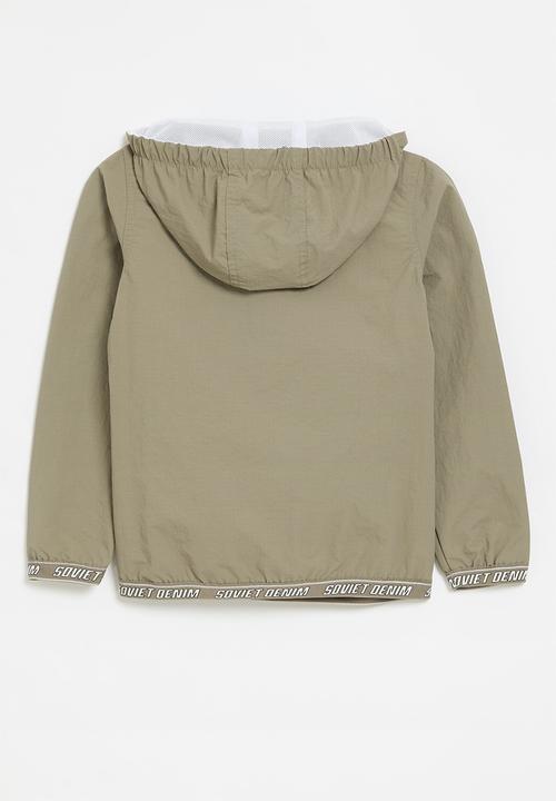 SOVIET - Boys fashion track jacket - taupe