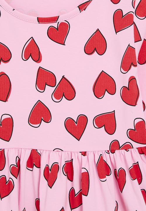 Pop Candy - Heart print dress-pink