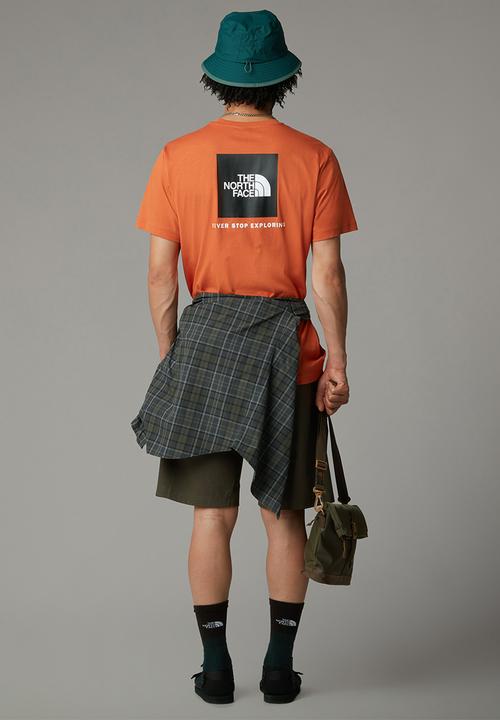 The North Face - S/s box nse tee - iron bronze/tnf black