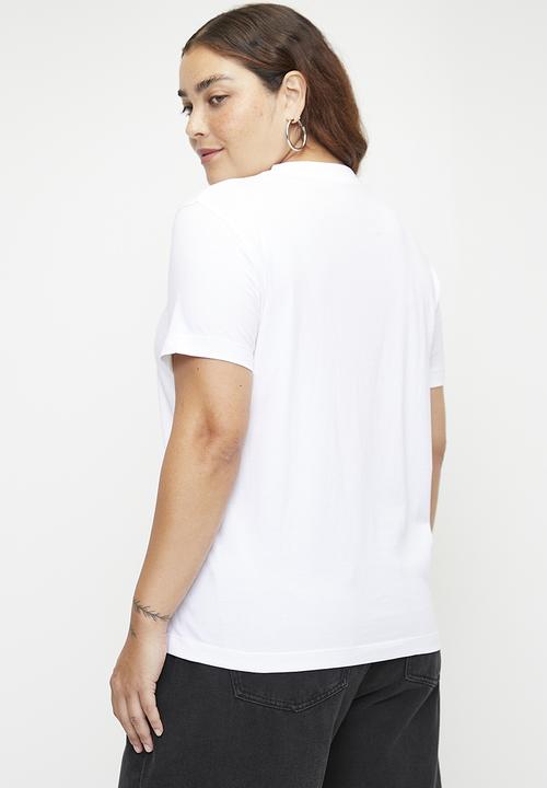 Calvin Klein - Plus Embroidered Ck Regular Tee - Bright White
