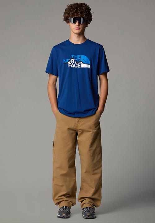 The North Face - S/s mountain line tee - estate blue