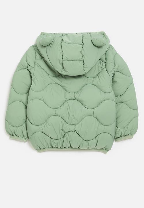 Pop Candy - Hooded puffer jacket - green