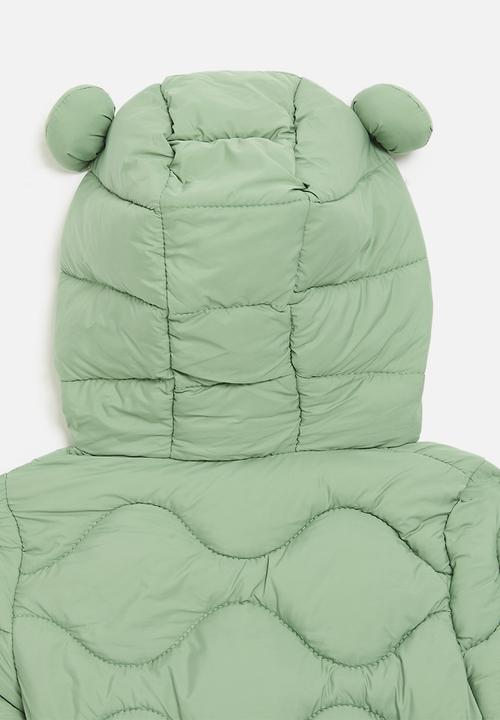 Pop Candy - Hooded puffer jacket - green